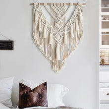 Load image into Gallery viewer, Hand-Woven Hanging Macrame Tapestry
