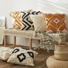 Load image into Gallery viewer, Embroidered Cotton Linen Woven Cushion Cover Collection
