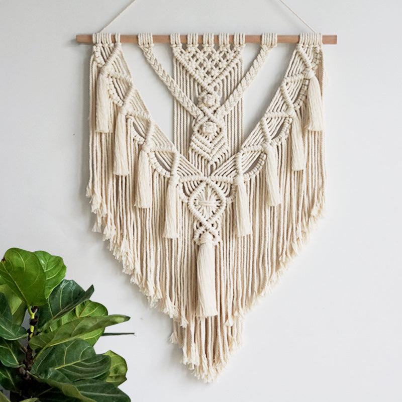 Hand-Woven Hanging Macrame Tapestry