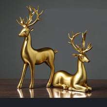 Load image into Gallery viewer, Modern Resin Golden Deer Sculpture Statue Figurine
