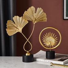 Load image into Gallery viewer, Golden Ginkgo &amp; Palm Decorative Accents
