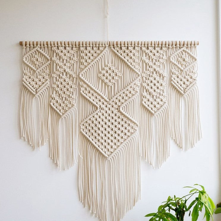 Boho Hand Woven Macrame Wall Hanging Tapestry