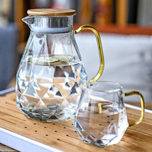 Load image into Gallery viewer, Diamond Textured Borosilicate Glass Teapot Set
