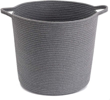 Load image into Gallery viewer, Cylinder Round Bottom Woven Style Basket Storage Container
