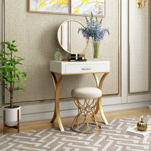 Load image into Gallery viewer, Luxury Makeup Vanity Set with Stool
