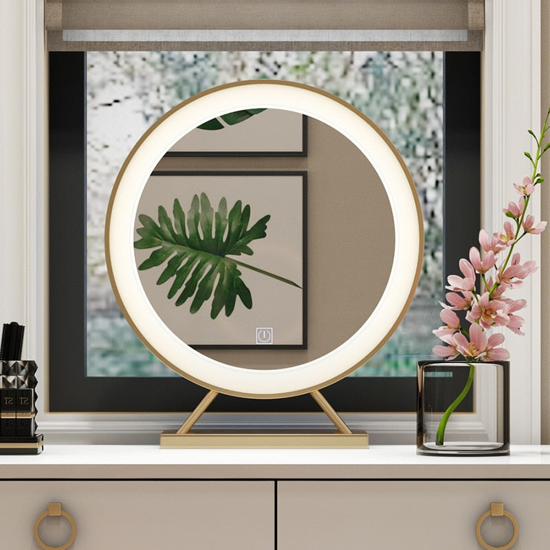 Nordic Boho Led Vanity Mirror With Stand