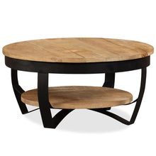 Load image into Gallery viewer, Boho Round Solid Reclaimed Wood Coffee Table
