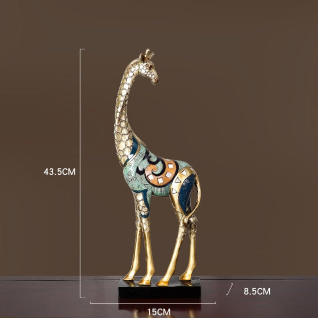 Giraffe Resin Sculpture Statue Figurine