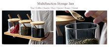 Load image into Gallery viewer, Glass Food Storage Jar Containers and Tray Set

