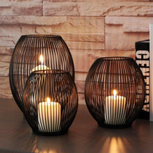 Load image into Gallery viewer, Modern Geometric Decorative Metal Candle Holders
