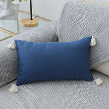Load image into Gallery viewer, Nordic Decorative Cotton Linen Tassel Pillow or Pillowcase
