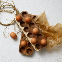 Load image into Gallery viewer, Wooden Egg Holder &amp; Storage Tray
