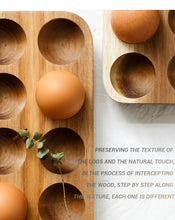 Load image into Gallery viewer, Wooden Egg Holder &amp; Storage Tray
