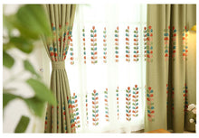 Load image into Gallery viewer, Embroidered Boho Linen Curtains
