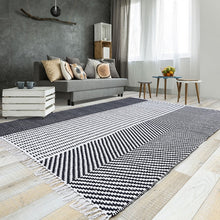 Load image into Gallery viewer, Boho Striped Nordic Moroccan Tassel Area Rug
