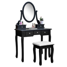 Load image into Gallery viewer, Makeup Vanity Dressing Table Set (Black)
